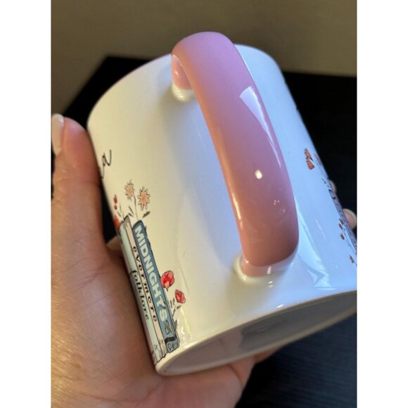 Floral pink Swiftea-inspired 14oz mug – New, cute and aesthetic, perfect gift fo - Picture 2 of 7